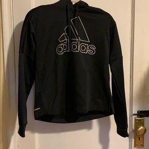 Black and white adidas hoodie . Never worn